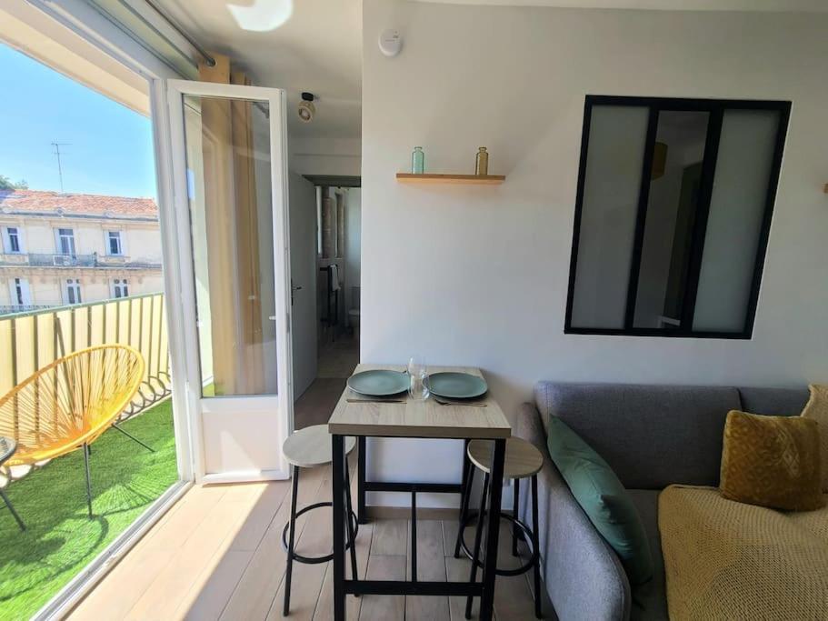 Appartement Havre Lumineux Avec Climatisation Et Terrasse à Montpellier Extérieur photo